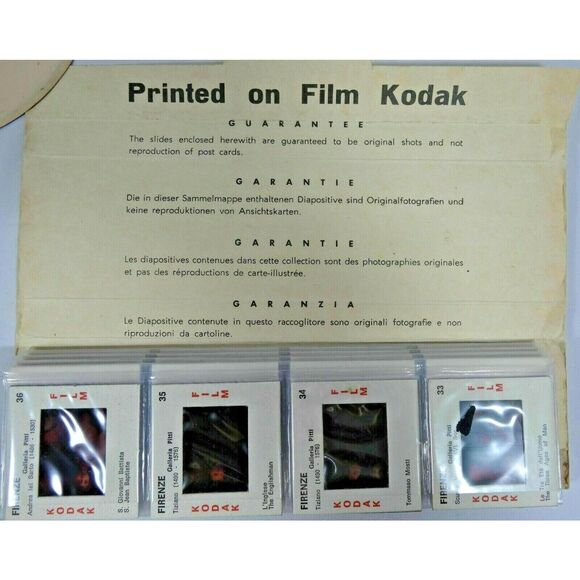 Pitti Gallery Florence 35 Souvenir Slides on Kodak Film Museum Photos Vintage - Picture 3 of 4